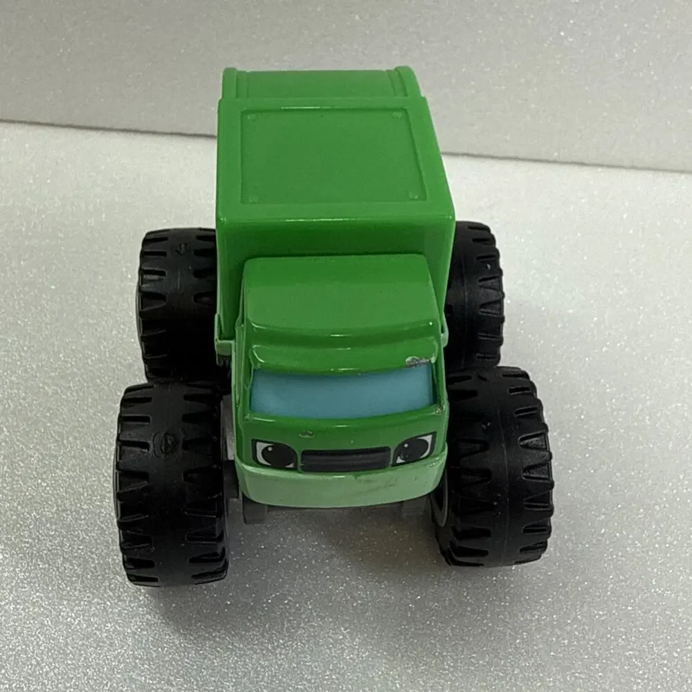 Blaze & The Monster Machines Die Cast Reece Recycling Truck Green 2014 Mattel